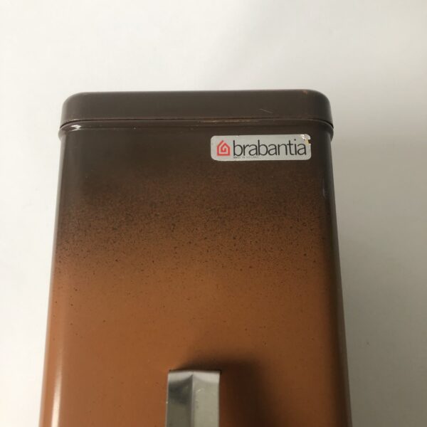 Ontbijtkoekblik Brabantia - 2 tinten bruin - afmeting 32x11x13 cm (6) Vintage ontbijtkoek blik van het merk Brabantia