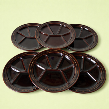 Vintage fondue/gourmet/tapas borden van Gien France