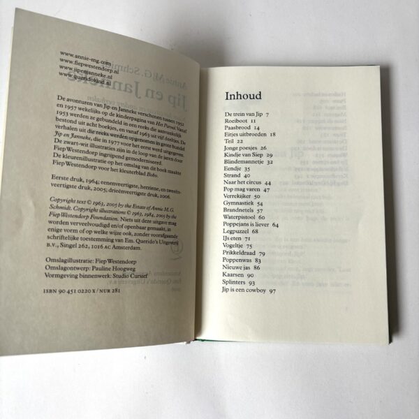 Boek Jip en Janneke Naar het circus (3) Vintage boek Jip en Janneke naar het circus en andere verhalen
