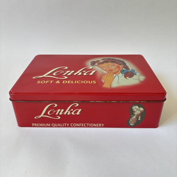 Retro rechthoekig decoratief blik van Lonka soft & delicious