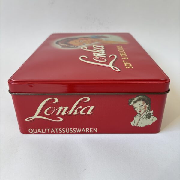 Retro rechthoekig decoratief blik van Lonka soft & delicious