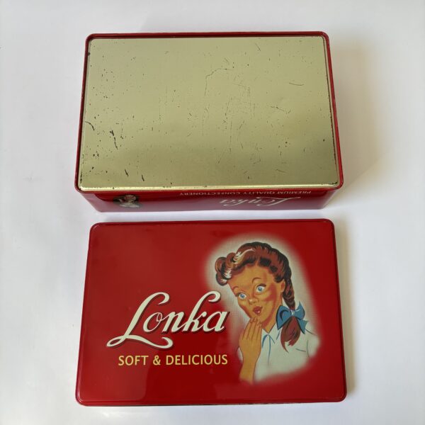 Retro rechthoekig decoratief blik van Lonka soft & delicious
