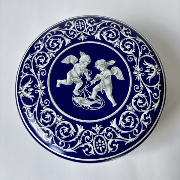 Vintage rond blik / koektrommel van General Biscuits