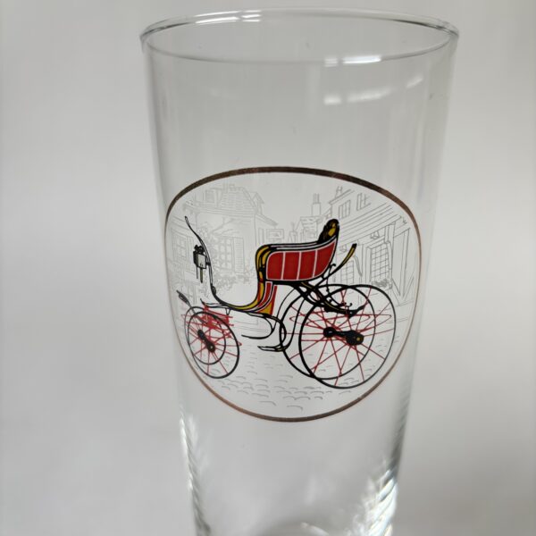 Vintage decoratieve set glazen rijtuigen van Durobor