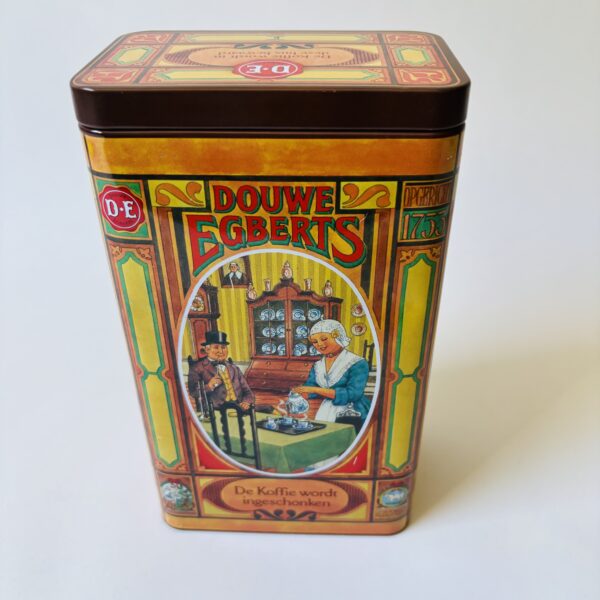 Vintage blik/bewaar bus Koffie van Douwe Egberts