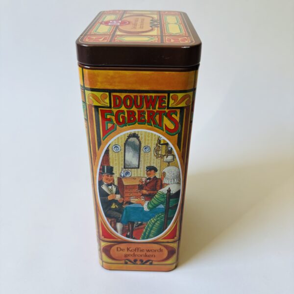 Blik bewaarbus Koffie Douwe Egberts - afmeting 20x12x7,5 cm (4)