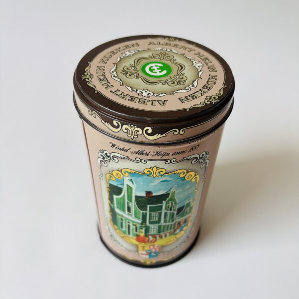 Blik koeken Albert Heijn - hoogte 14,5 cm - diameter 9 cm (1)