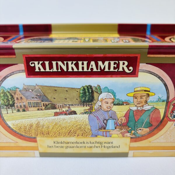 Blik trommel Klinkhamer Groninger Koek - afmeting 31x10,5x9 cm (5)