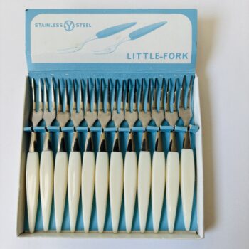 Vintage cocktailvorkjes in het originele doosje