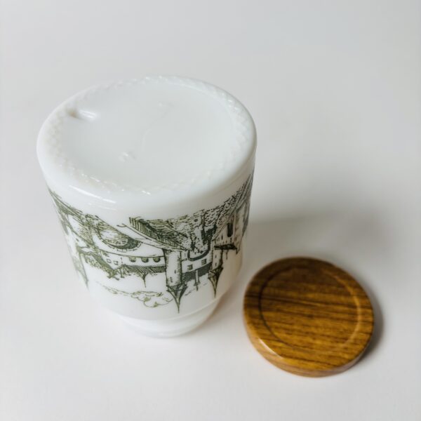 Mosterdpot - Kruidenpot melkglas - hoogte 10 cm (3)