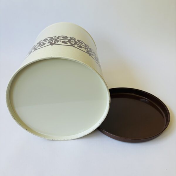 Voorraadtrommel Brabantia (groot) - kleur beige-bruin - hoogte 30 cm - diameter 21 cm (5)