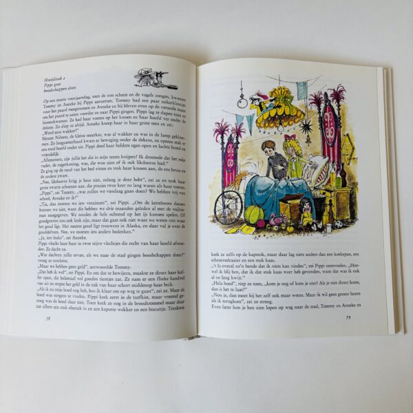 De boeken over Pippi Langkous zijn wereldberoemde kinderboeken geschreven door de Zweedse auteur Astrid Lindgren. Ze verschenen voor het eerst in 1945 en zijn sindsdien vertaald in tientallen talen en geliefd bij kinderen (en volwassenen) over de hele wereld. Hoofdpersonage: Pippi Langkous Pippi Langkous (in het Zweeds: Pippi Långstrump) is een eigenzinnig, sterk en onafhankelijk meisje dat alleen in Villa Kakelbont woont, samen met haar aapje Meneer Nilsson en haar paard. Haar vader is een kapitein die over zee reist (en later koning van een eiland wordt), en haar moeder is overleden. Wat Pippi zo bijzonder maakt: Ze is buitengewoon sterk – ze kan haar paard optillen en volwassenen wegduwen alsof het niets is. Ze is grappig, brutaal en fantasierijk, maar altijd goedhartig. Ze houdt zich niet aan regels of conventies, wat haar avonturen vaak hilarisch en soms een tikje ontregelend maakt. Ze heeft een grote koffer vol goudstukken, dus geld is nooit een probleem.