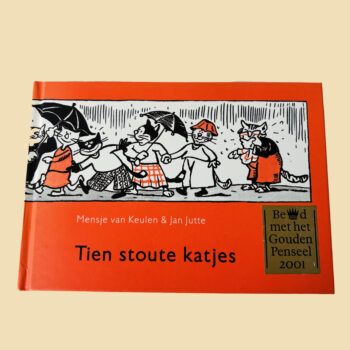 Vintage boek Tien stoute katjes van Mensje van Keulen & Jan Jutte