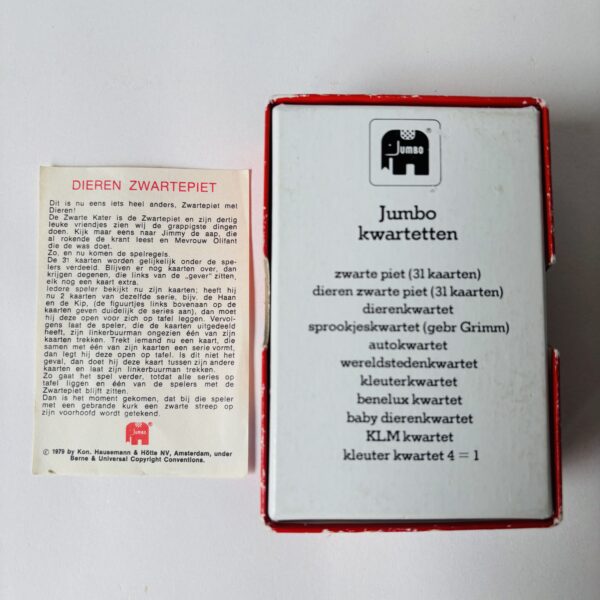Dieren zwarte piet van Jumbo uit 1979 - (3)