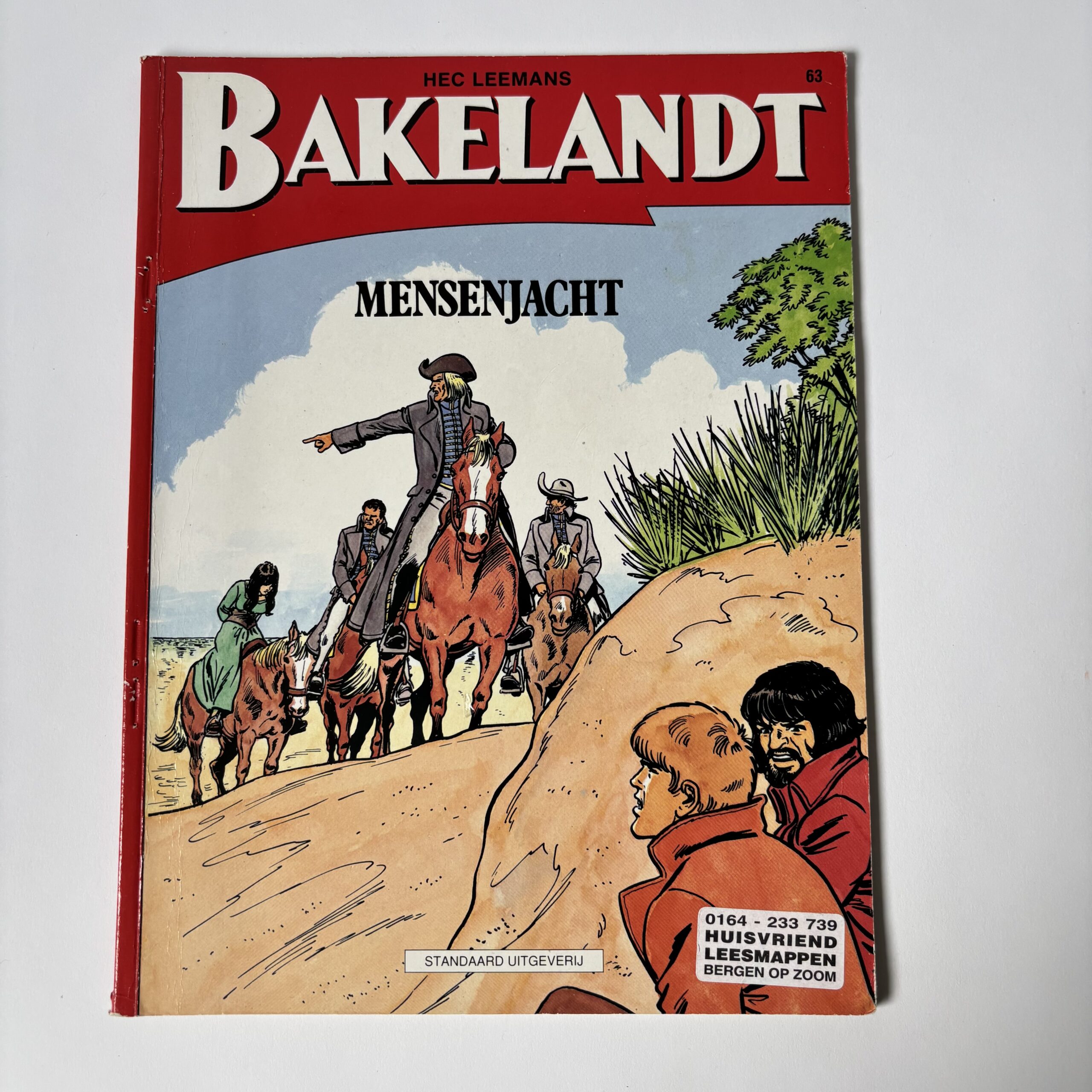 Vintage stripboek Bakelandt Mensenjacht uit 1994