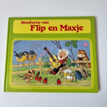 Vintage boek met de Avonturen van Flip en Maxje uit 1983