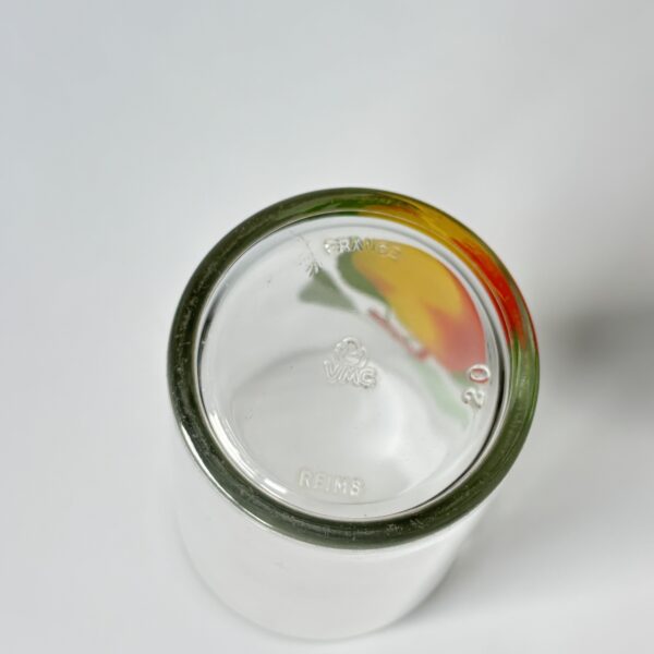 Glas VMC Reims France Peer - inhoud 225 ml - hoogte 11,5 cm (2)