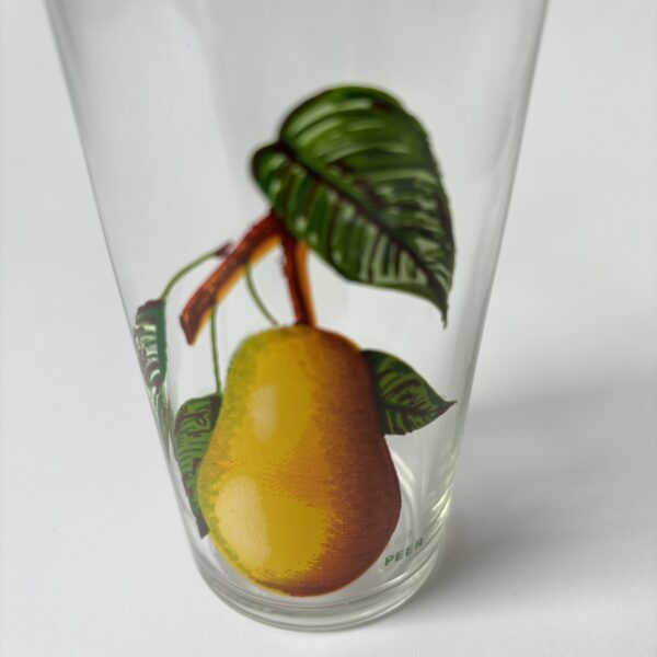 Glas VMC Reims France Peer - inhoud 225 ml - hoogte 11,5 cm (3)
