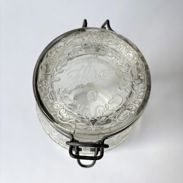 Glazen voorraadpot Floral Cove Italy - 1,5 liter - hoogte 21 cm (3)