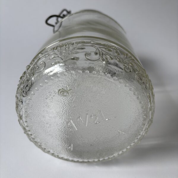 Glazen voorraadpot Floral Cove Italy - 1,5 liter - hoogte 21 cm (4)