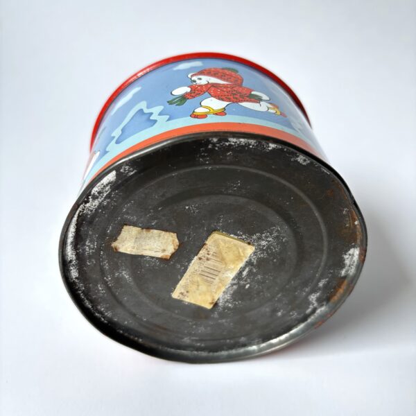 Muziekdoos met een handgedraaid mechanisme - made in Germany by Lorenz Bolz - diameter 11 cm (4)
