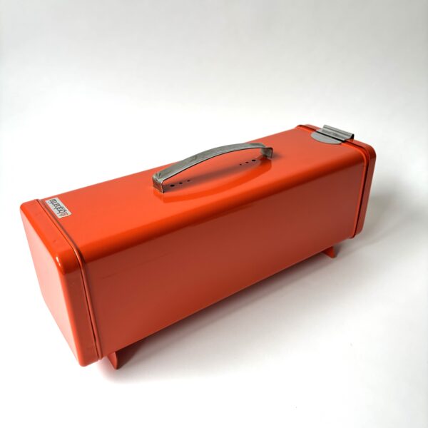 Ontbijtkoek blik Brabantia met plankje - kleur oranje - 32x10x14 cm (5)