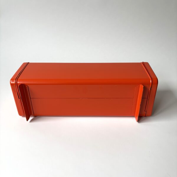 Ontbijtkoek blik Brabantia met plankje - kleur oranje - 32x10x14 cm (6)