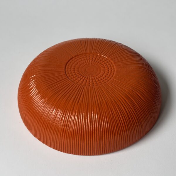 Schaal van glas Vidreco la mediterranea - diameter 18 cm - hoogte 4,5 cm - kleur oranje (3)