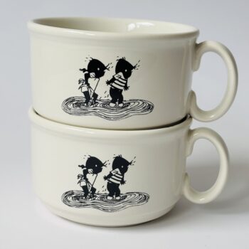 Vintage soepkommen Jip en Janneke met Takkie, het mooie ontwerp van Fiep Westendorp
