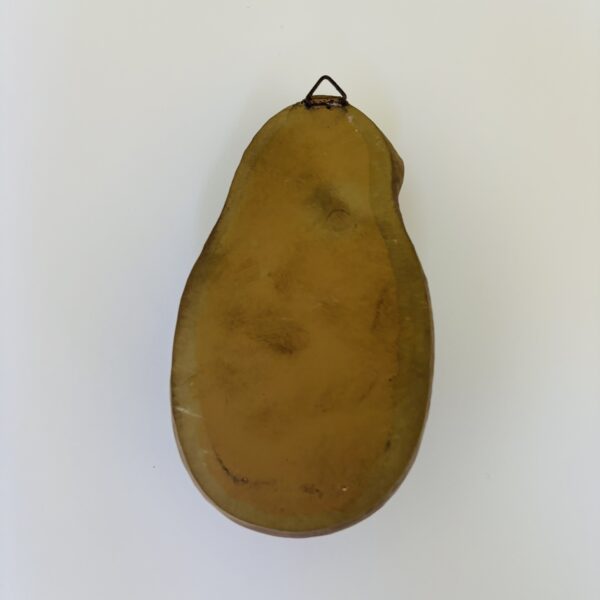 Wijwaterbakje kunststof - 13,5x8x4,5 cm - kleur beige - met ophang mogelijkheid (5)