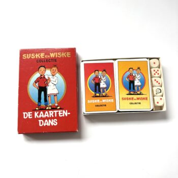 De Kaartendans van Suske en Wiske, met 2 complete kaartspellen en 5 dobbelstenen