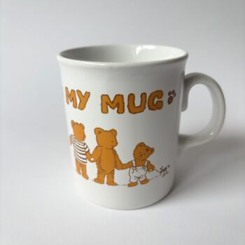 Vintage mok beren, design John Tams