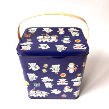 Vintage decoratief blik Beren met een hengsel