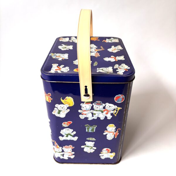Vintage decoratief blik Beren met een hengsel