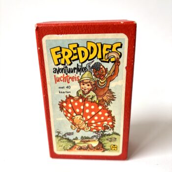 Vintage kwartetspel Freddies avontuurlijke luchtreis van Jumbo uit de jaren 50/60