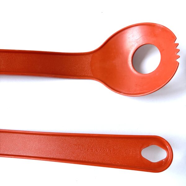 Slabestek 2-delig Tupperware - donkeroranje - lengte 30 cm (3) Slabestek 2-delig Tupperware - donkeroranje - lengte 30 cm (3)