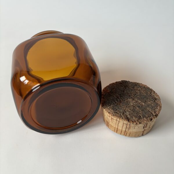 Apothekerspot - voorraadpot bruin glas hoogte 10,5 cm zonder kurk - diameter 9 cm - (3) Apothekerspot - voorraadpot bruin glas hoogte 10,5 cm zonder kurk - diameter 9 cm - (3)