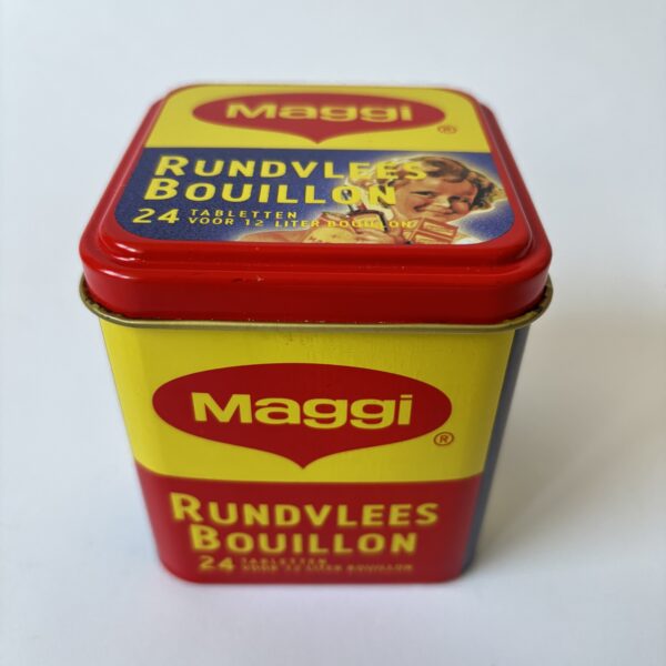 Vintage blikje van Maggi rundvlees bouillon