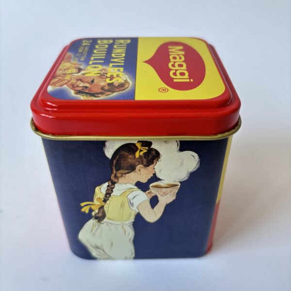 Blikje Maggi rundvlees bouillon - afmeting 8,5x8x8 cm (3)