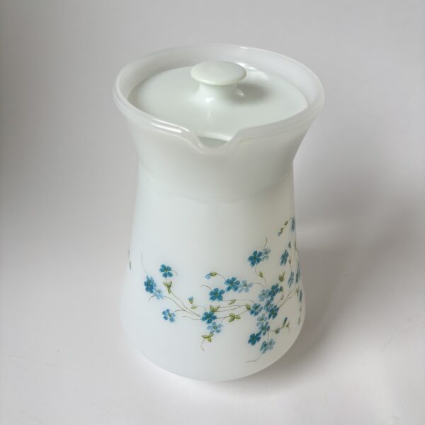 Kan Arcopal Veronica - wit opaalglas met een vergeet-mij-nietjes bloemenpatroon - inhoud 1 liter (2)