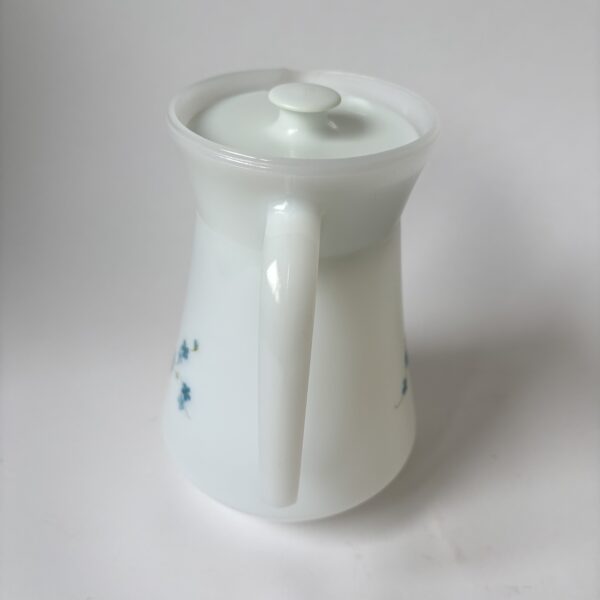 Kan Arcopal Veronica - wit opaalglas met een vergeet-mij-nietjes bloemenpatroon - inhoud 1 liter (6)