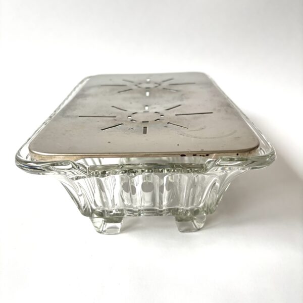 Rechaud van glas met een RVS warmhoudplateau (2) Rechaud van glas met een RVS warmhoudplateau (2)