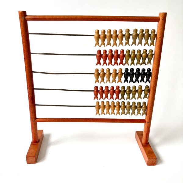 Telraam (abacus) van hout uit de jaren 50 met afbeeldingen van zwaluwstaartvogels (3) Telraam (abacus) van hout uit de jaren 50 met afbeeldingen van zwaluwstaartvogels (3)