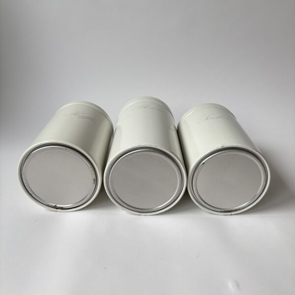 Voorraadblikken Koffie Suiker Beschuit (met lift) van Brabantia - kleur gebroken wit (8) Voorraadblikken Koffie Suiker Beschuit (met lift) van Brabantia - kleur gebroken wit (8)