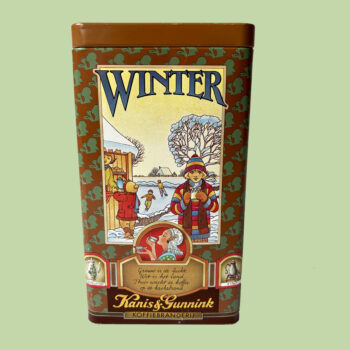 Vintage blik koffie Kanis & Gunnink vier seizoenen