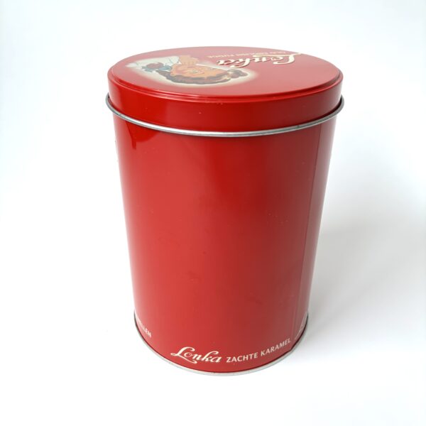 Blik Lonka Old English Fudge - hoogte 18 cm - diameter 13 cm (2)