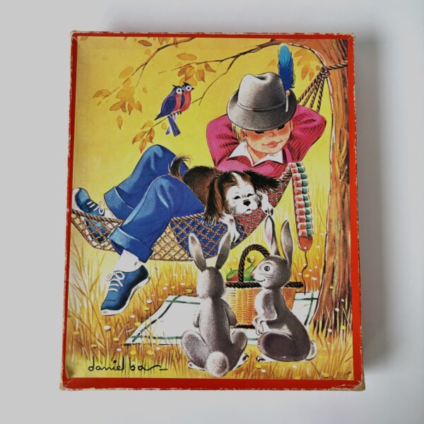 Puzzel van Jig-Saw - 25 houten stukken - afmeting 23x18 cm (1) Vintage houten puzzel van Jig-Saw