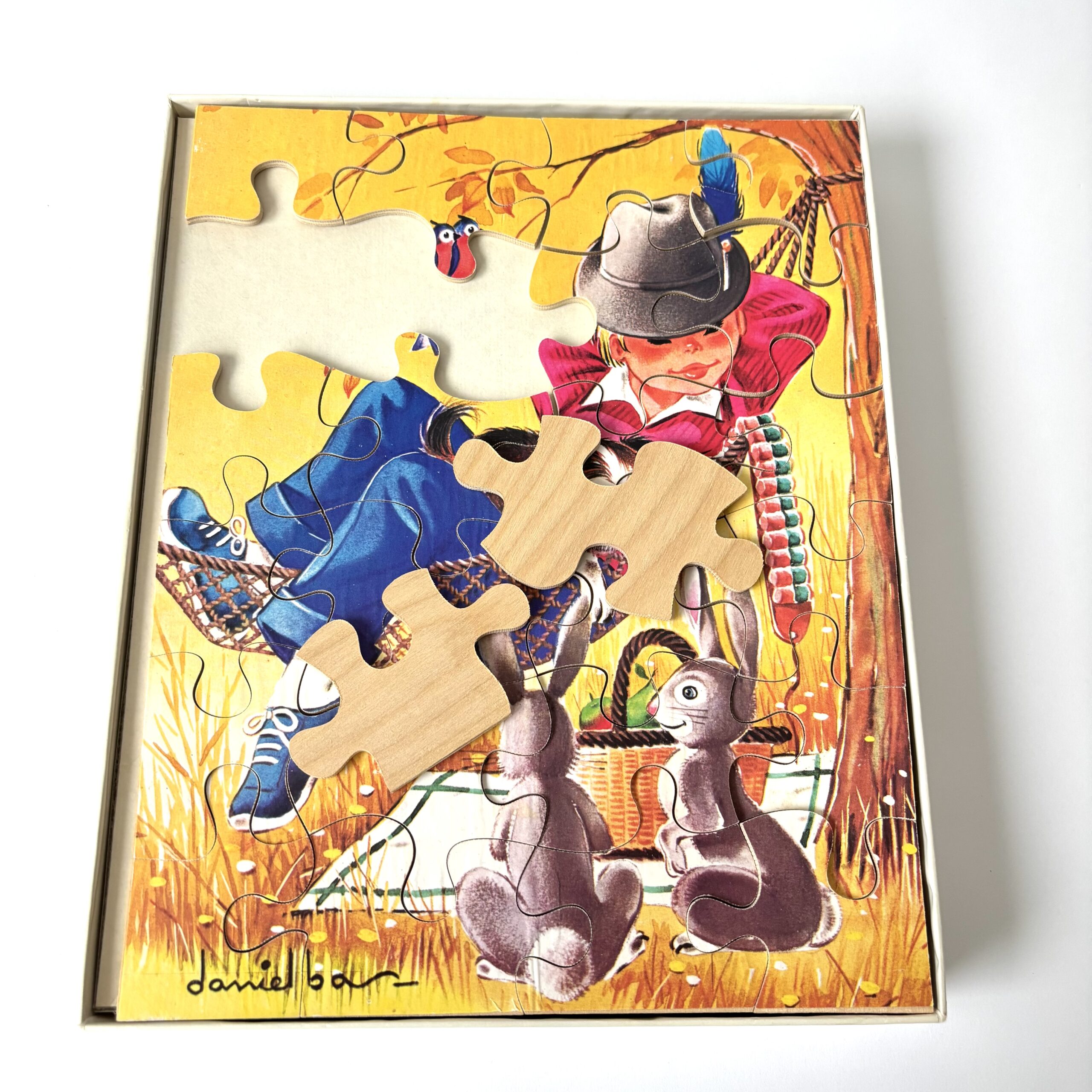 Puzzel van Jig-Saw – 25 houten stukken – afmeting 23×18 cm (3) Puzzel van Jig-Saw – 25 houten stukken – afmeting 23×18 cm (3)