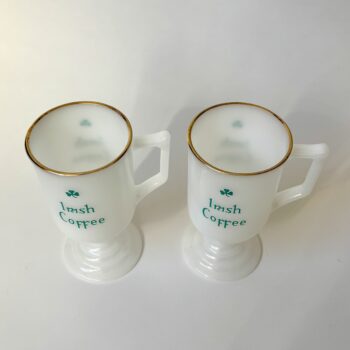 Vintage melkglas mokken Irish Coffee