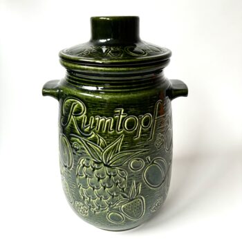 Vintage donkergroene Rumtopf van W.Germany 204-28
